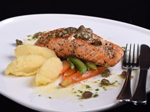 Pan Fried Norwegian Salmon with Lemon Butter Sauce